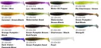 Dipované umělé nástrahy U-Shad 101mm / 8ks Chartreuse/Black