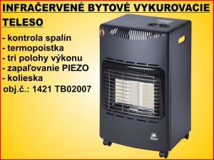 Plynové kamna 4,2kW (rozměry 410x700x440mm)