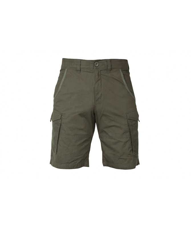 FOX COLLECTION GREEN & SILVER COMBAT SHORTS