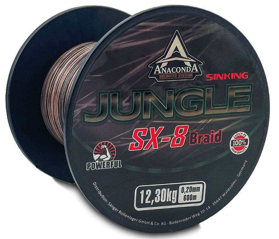 Anaconda šňůra Jungle SX-8 0,22 mm 600 m Saenger