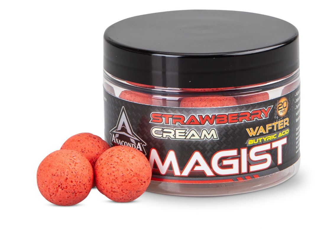 Anaconda Vyvážené boilie Wafter Magist Strawberry Cream 20 mm/70 g Saenger