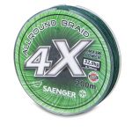 Saenger šňůra 4 X Allround Braid 200 m 0,17 mm zelená