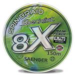 Saenger šňůra 8 X Specialist Spin Braid 150 m 0,18 mm zelená