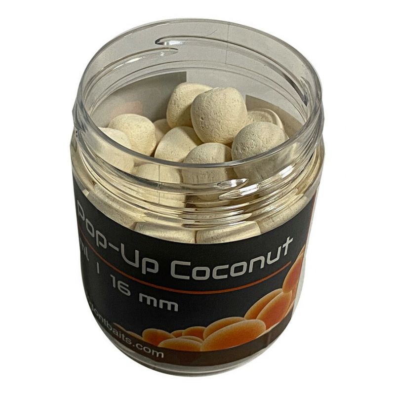 Mastodont Baits Fluo Pop-Up Boilies Coconut 16mm 200ml Mastodont Baits s.r.o.