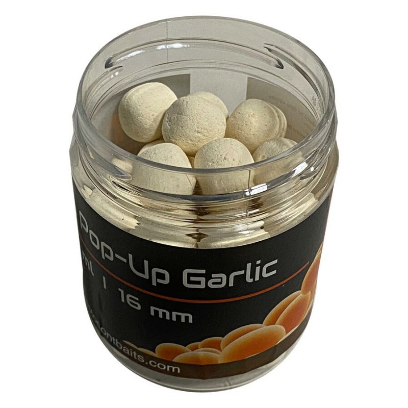 Mastodont Baits Fluo Pop-Up Boilies Garlic 16mm 200ml Mastodont Baits s.r.o.