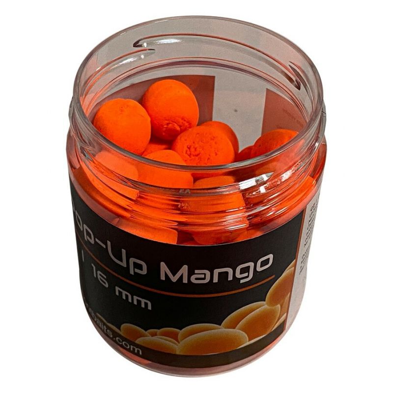 Mastodont Baits Fluo Pop-Up Boilies Mango 16mm 200ml Mastodont Baits s.r.o.