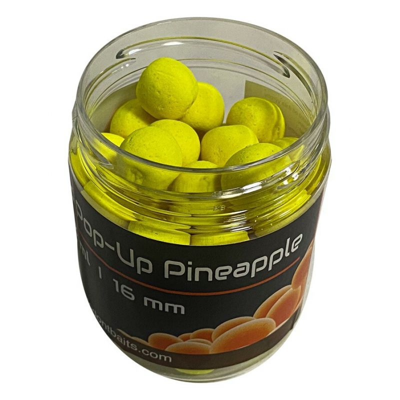 Mastodont Baits Fluo Pop-Up Boilies Pineapple 16mm 200ml Mastodont Baits s.r.o.