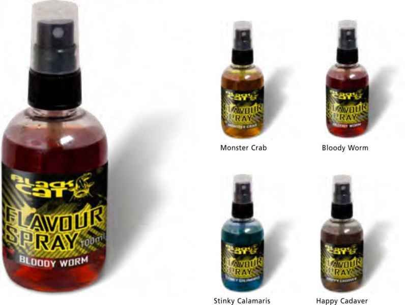 Sumcový dip ve spreji Black Cat Flavour Spray 100ml Bloody Worm