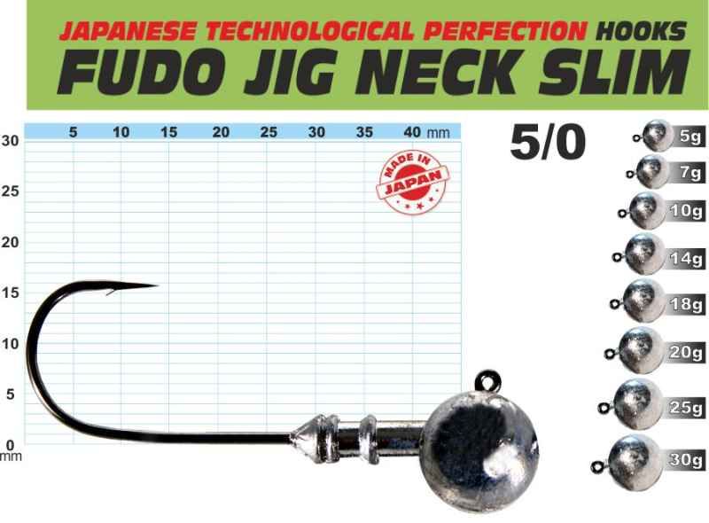 FUDO JIG PROFI Slim s nálitkem 5/0 balení 3ks 10g