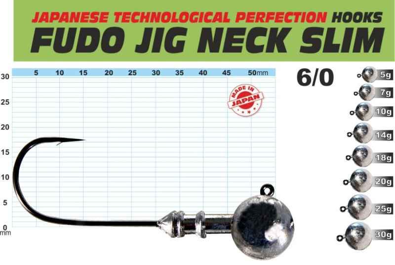 FUDO JIG PROFI Slim s nálitkem 6/0 balení 3ks 10g