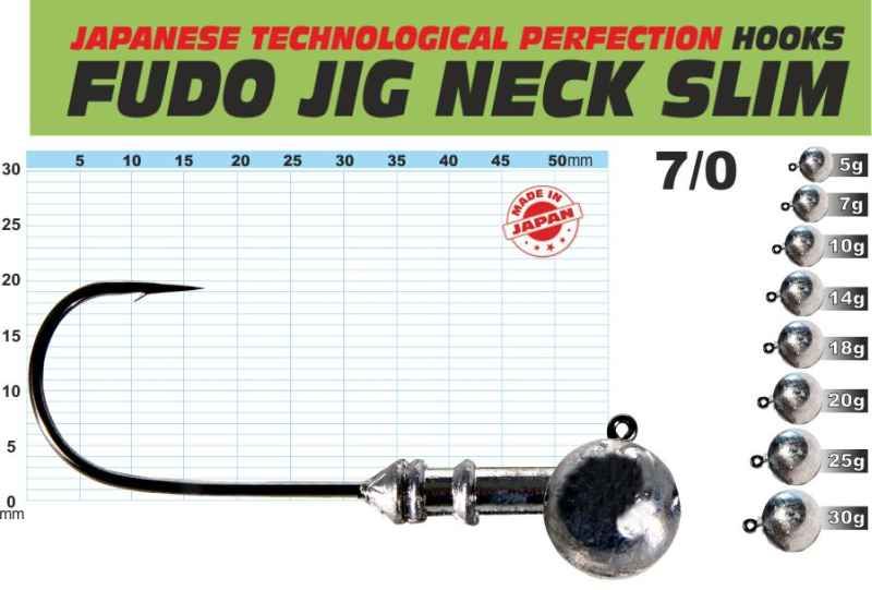 FUDO JIG PROFI Slim s nálitkem 7/0 balení 3ks 18g