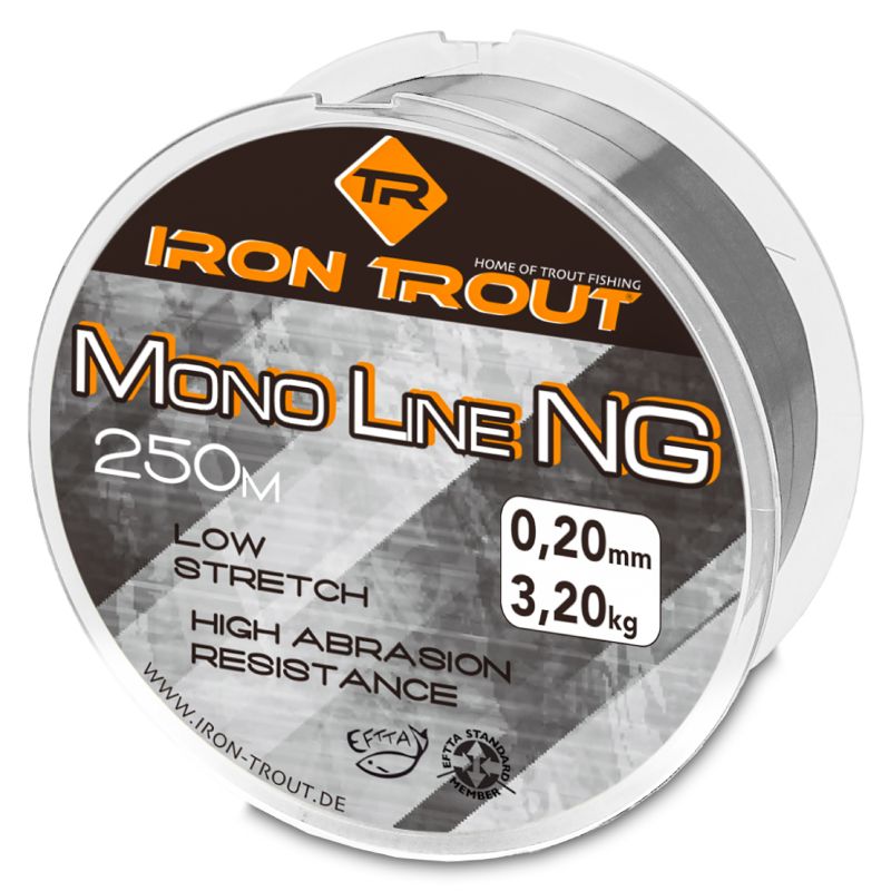 Iron Trout vlasec Mono NG 250 m 0,18 mm, šedá Saenger