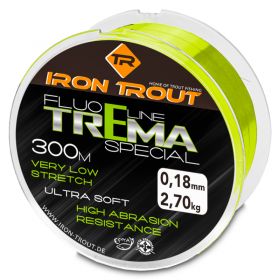 Iron Trout vlasec Fluo line Trema special 300 m 0,16 mm, fluo zelená