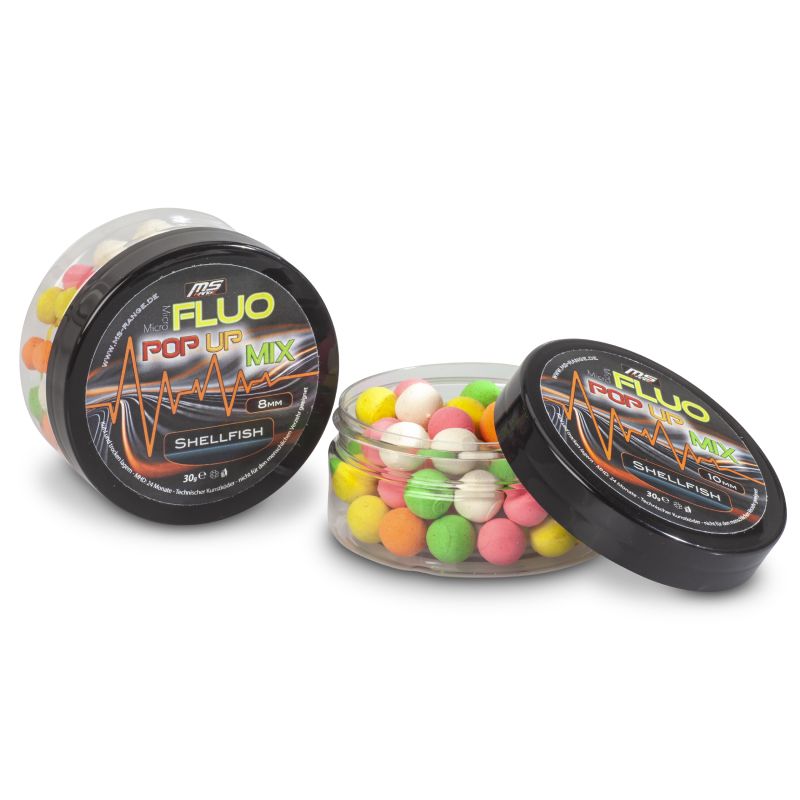 MS Range Fluo pop up mix 8 mm, příchuť Tutti Caramel, 30 g Saenger