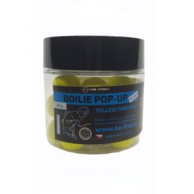 KS Fish Boilie Pop-up 14mm yellow pineapple