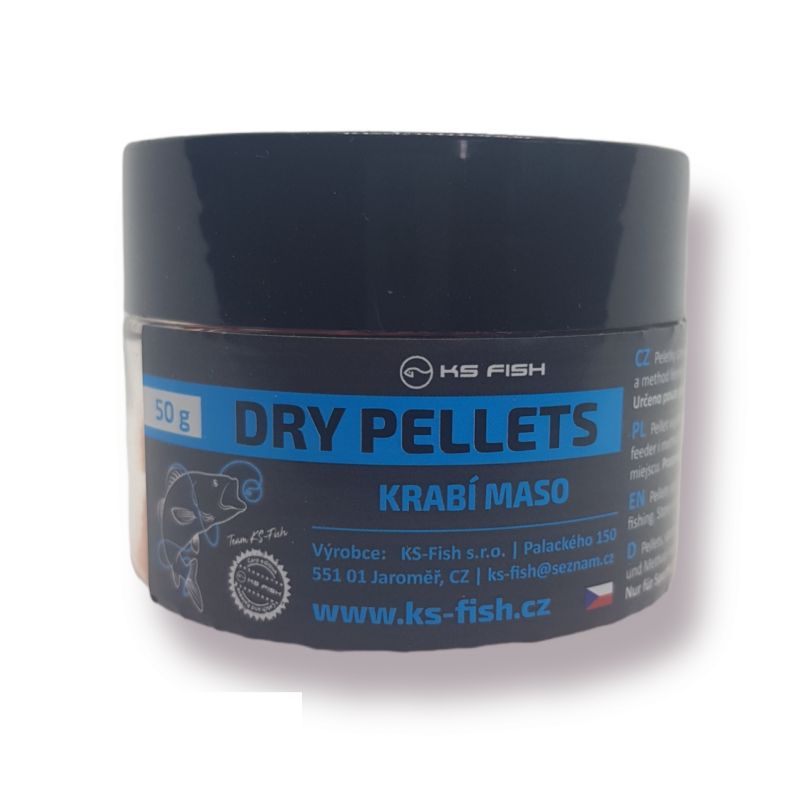 KS Fish Dry Pellets 50g krabí maso KS-fish