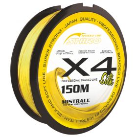 Mistrall šňůra Shiro braided line X4 0,04mm 150m fluo