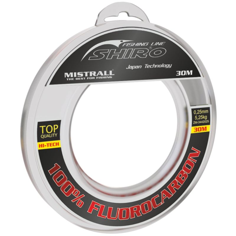 Mistrall vlasec Shiro 100% fluorocarbon 0,50mm 30m