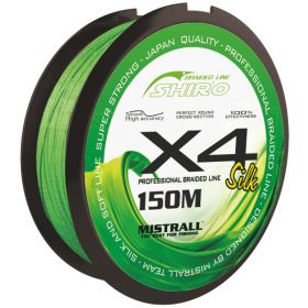 Mistrall šňůra Shiro Braided Line X4 0,15mm 150m zelená