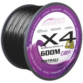 Mistrall šňůra X4 Black carp 0,32mm 600m