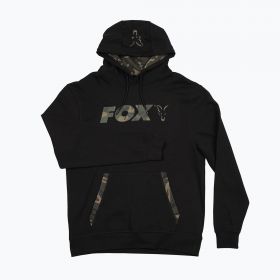 Mikina Fox LW Black/Camo Print Pullover Hoody  | Velikost L, Velikost XL, Velikost XXL, Velikost XXXL