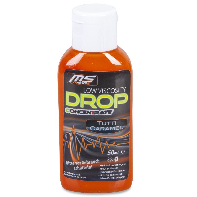 MS Range hustý dip Drop flavour tutti caramel Saenger