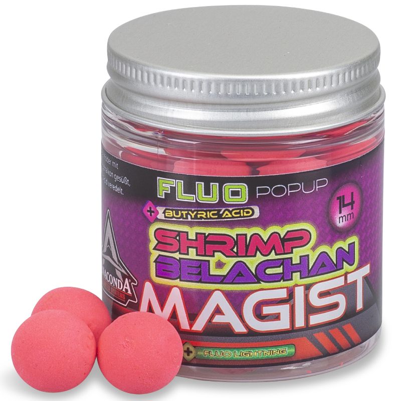 Anaconda fluo pop-up Magist shrimp belachan 10mm 25g Saenger