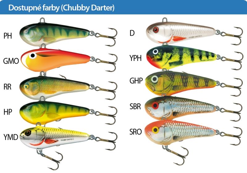 SALMO Wobler Chubby Darter CD6 barva GPH