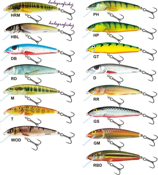 SALMO Wobler Minnow M5F barva OTR