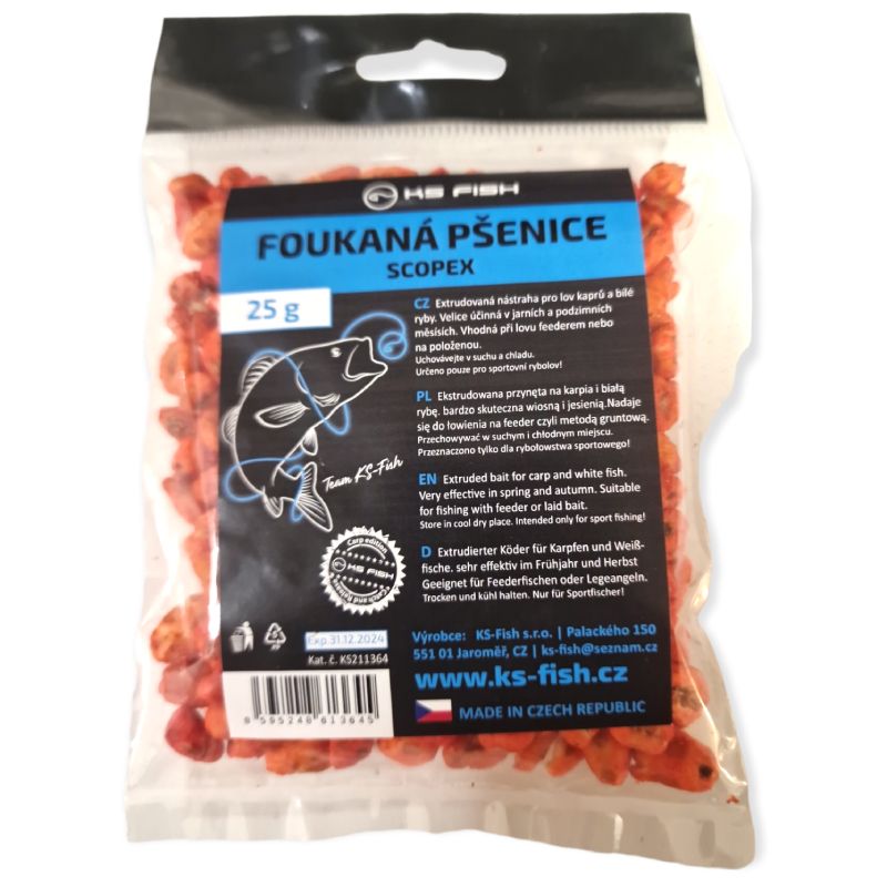 KS Fish foukaná pšenice 25g scopex KS-fish