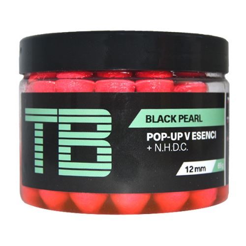 TB Baits Plovoucí Boilie Pop-Up Pink Black Pearl + NHDC 65 g - 12 mm