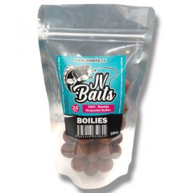 JV Baits rozpustné boilies chilli-kreveta 250g 24mm