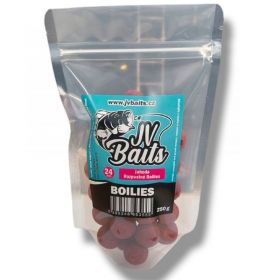 JV Baits rozpustné boilies jahoda 250g 24mm