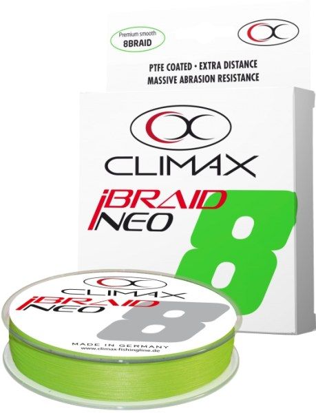 Přívlačová šňůra Climax iBraid NEO fluo -chartreuse 135m/0,10mm / 6,7k