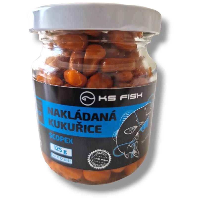 Nakládaná kukuřice 125g scopex KS-fish