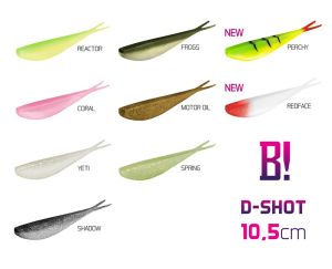 Umelá nástraha BOMB! D-SHOT / 5ks | 10,5 cm/PERCHY, 10,5 cm/REDFACE, 10,5cm/Coral, 10,5cm/Frogs, 10,5cm/Motor Oil, 10,5cm/Reactor, 10,5cm/Shadow, 10,5cm/Spring, 10,5cm/Yeti, 6,5cm/Coral, 6,5cm/Frogs, 6,5cm/Motor Oil, 6,5cm/PERCHY, 6,5cm/REDFACE, 6,5cm/Shadow, 6,5cm/Spring, 6,5cm/Yeti, 8,5cm/Coral, 8,5cm/Frogs, 8,5cm/Motor Oil, 8,5cm/PERCHY, 8,5cm/Reactor, 8,5cm/REDFACE, 8,5cm/Shadow, 8,5cm/Spring, 8,5cm/Yeti