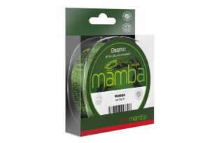 Delphin MAMBA Feeder / kamufláž | 0,18mm 2,9kg 6000m, 0,20mm 3,5kg 6000m, 0,23mm 4,3kg 6000m, 0,26mm 5,2kg 6000m, 0,28mm 6,1kg 6000m