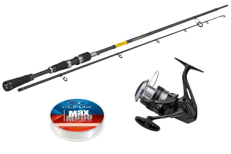 Set:Sportex Black Pearl GT-3 2,4m/60g+Shimano AEROBBC3+Climax silon