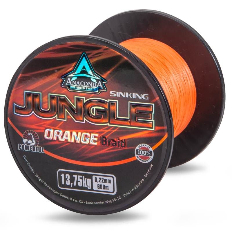 Anaconda šňůra Jungle Orange 0,20mm 600m Saenger