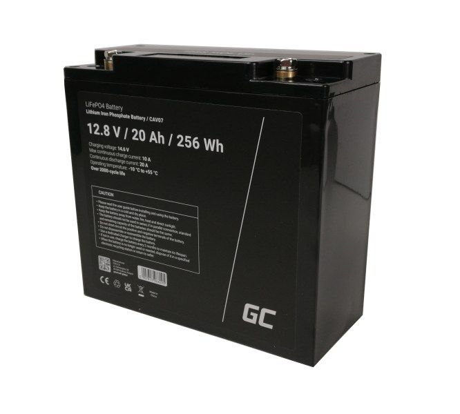 GC Lithiový akumulátor LiFePO4 20Ah 12.8V