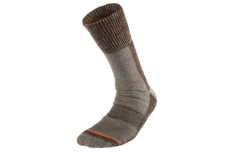 Merino ponožky Geoff Anderson Woolly sock hnědé 41-43