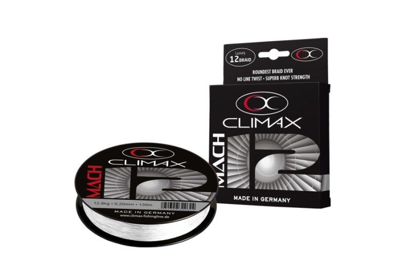 Přívlačová šňůra Climax Mach 12 Braid - bílá 135m 0,17mm, 9,6kg