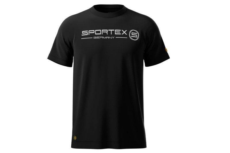 Sportex rybářské tričko T-Shirt černé s logem vel.XL