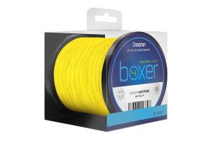 Delphin BOXER 4 / fluo žltá | 0,40mm 30,1kg  250m, 0,50mm 41,7kg  150m, 0,50mm 41,7kg  250m, 0,60mm 52,6kg  150m, 0,60mm 52,6kg  250m, 0,70mm 62,8kg  150m, 0,70mm 62,8kg  250m