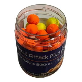 Mastodont Baits Fluo Pop-Up Boilies Squid Attack 16mm 200ml Mastodont Baits s.r.o.