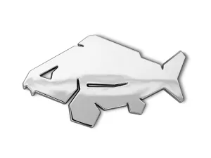 3D nálepka Delphin CARP Chróm