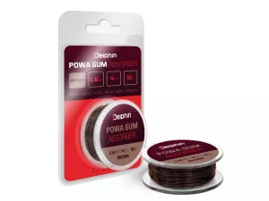 Delphin POWA GUM Absorber Hnedá | 0.8mm/6kg/8m, 1mm/8kg/7m