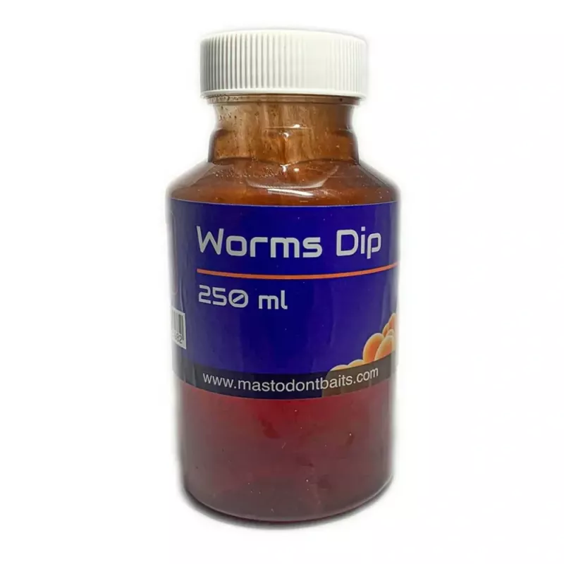 Mastodont Baits Worms Dip 250ml Mastodont Baits s.r.o.