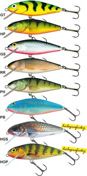 Salmo rybářské woblery PERCH PH8DR 354 393 - Salmo rybarske woblery perch PH8DR