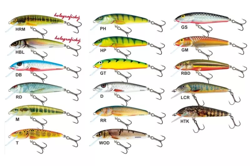 Salmo rybářské woblery Minnow M5F HTK